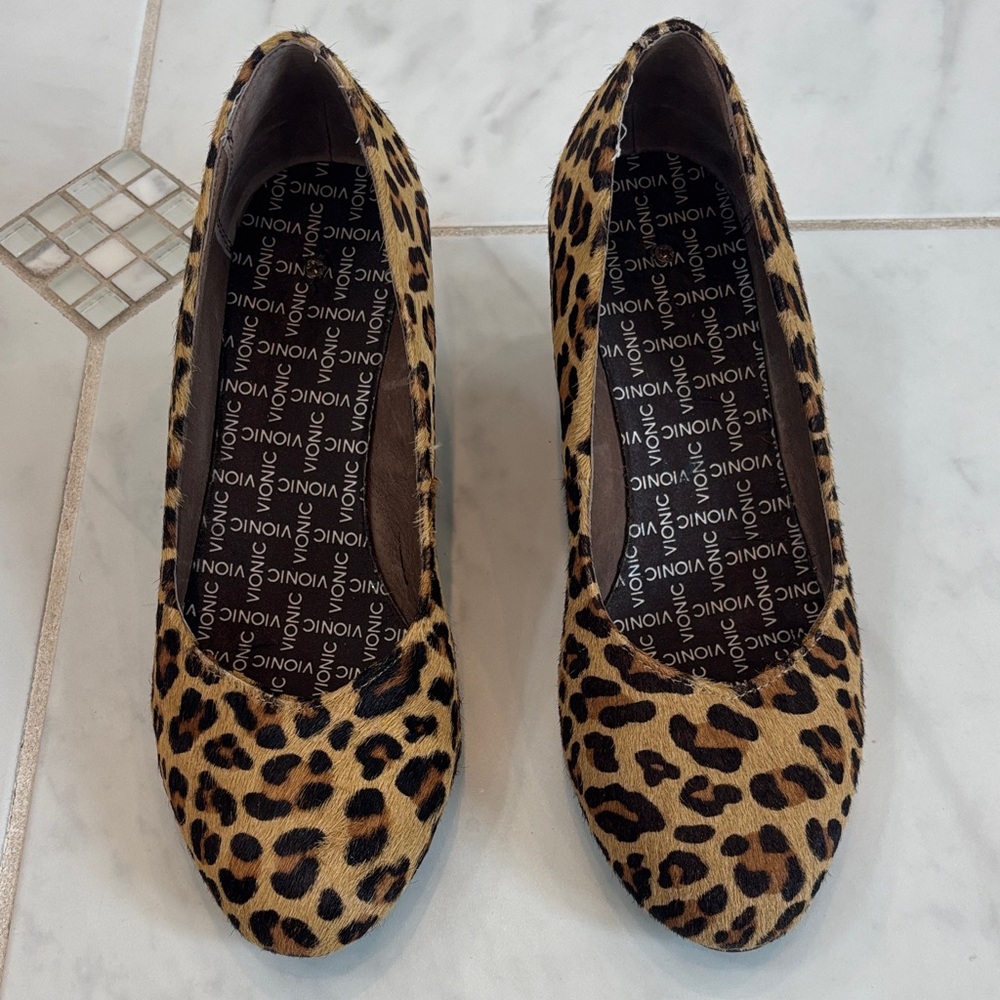 Vionic Animal Print Heels
